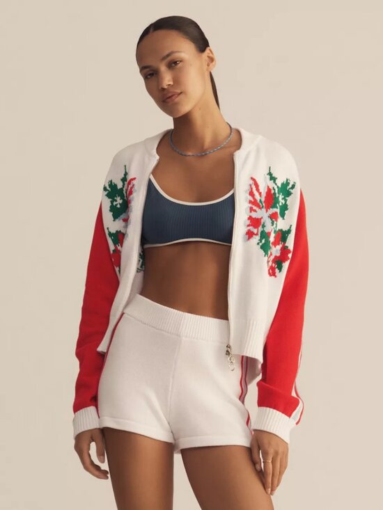 ANTHROPOLOGIE | 100% Cotton Sports Club Jacquard Jacket | NWT - Picture 3 of 7